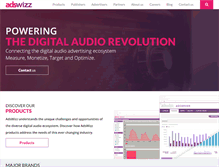 Tablet Screenshot of adswizz.com